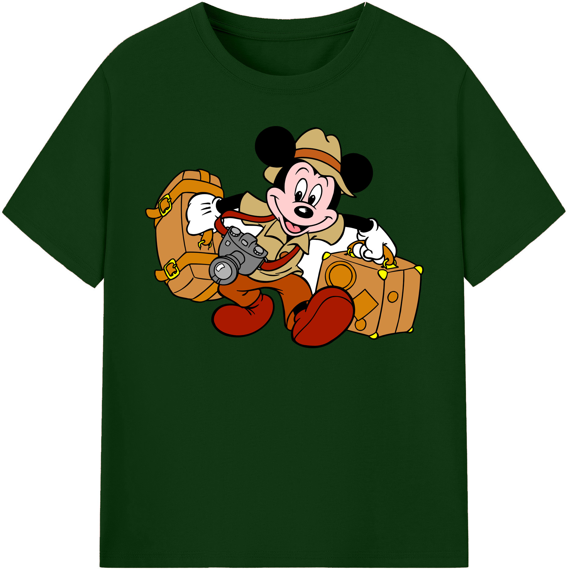 （画像用） ミッキーマウス Mickey Mouse 綿100％半袖Tシャツ（フロントプリント）